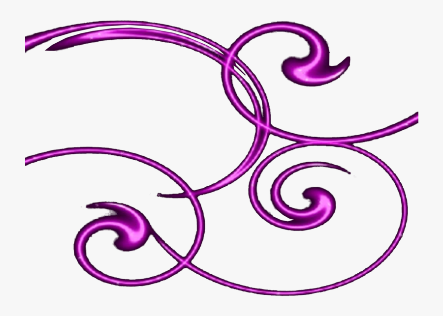 Purple Swirl Design Png, Transparent Clipart