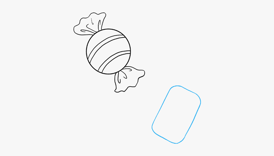 How To Draw Really - Candy Drawing Step By Step, Transparent Clipart