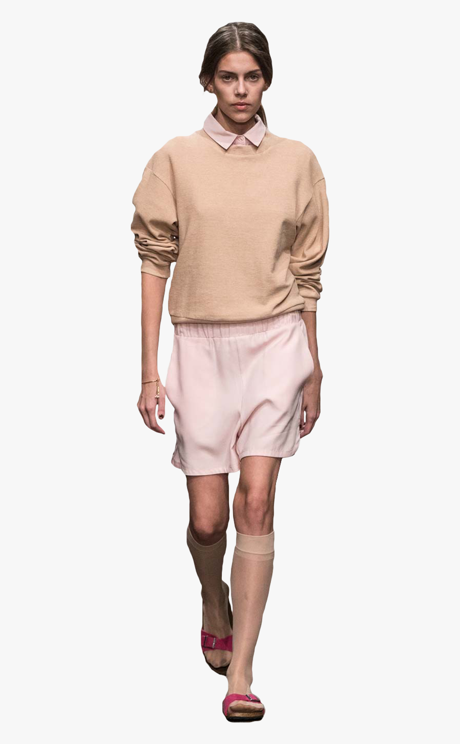 Walking Model On Catwalk Png Image - Fashion Model Walking Png, Transparent Clipart