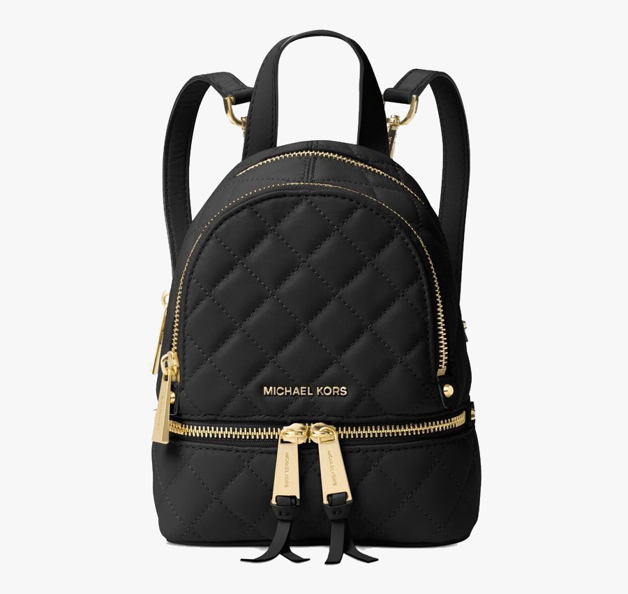 Clip Art From The Sidewalk To - Black Michael Kors Mini Backpack, Transparent Clipart