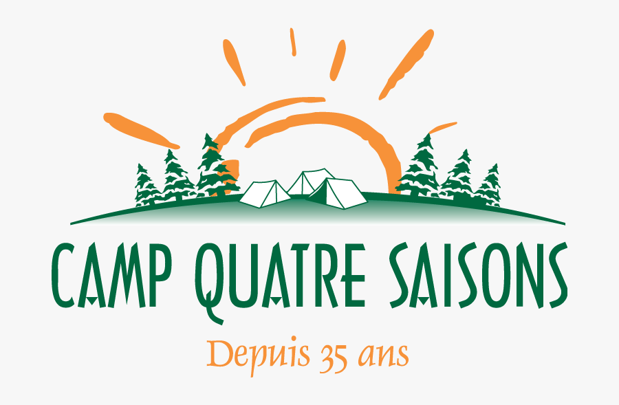 Free Vector Camp Quatre Saisons - Vector Camping Logo Png, Transparent Clipart