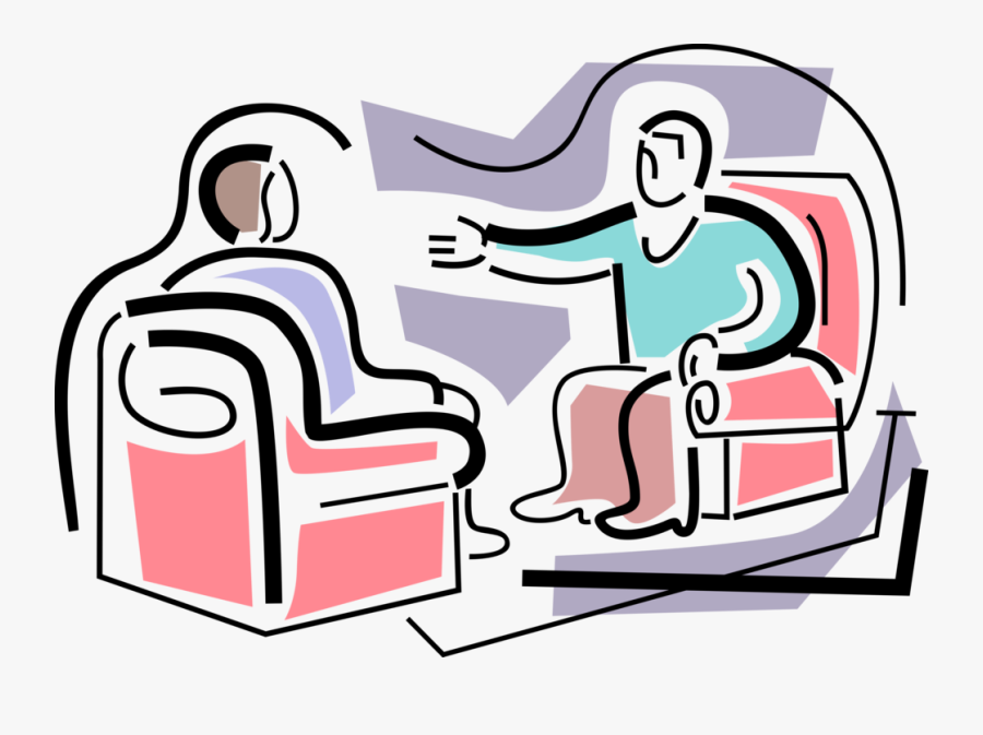 Vector Illustration Of Friends Engaged In Social Conversation - Clipart Individual Counseling Counseling, Transparent Clipart