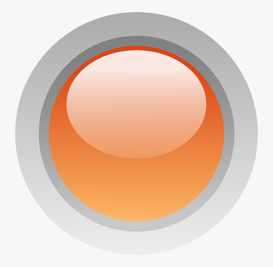 Led Circle Orange - Circle, Transparent Clipart