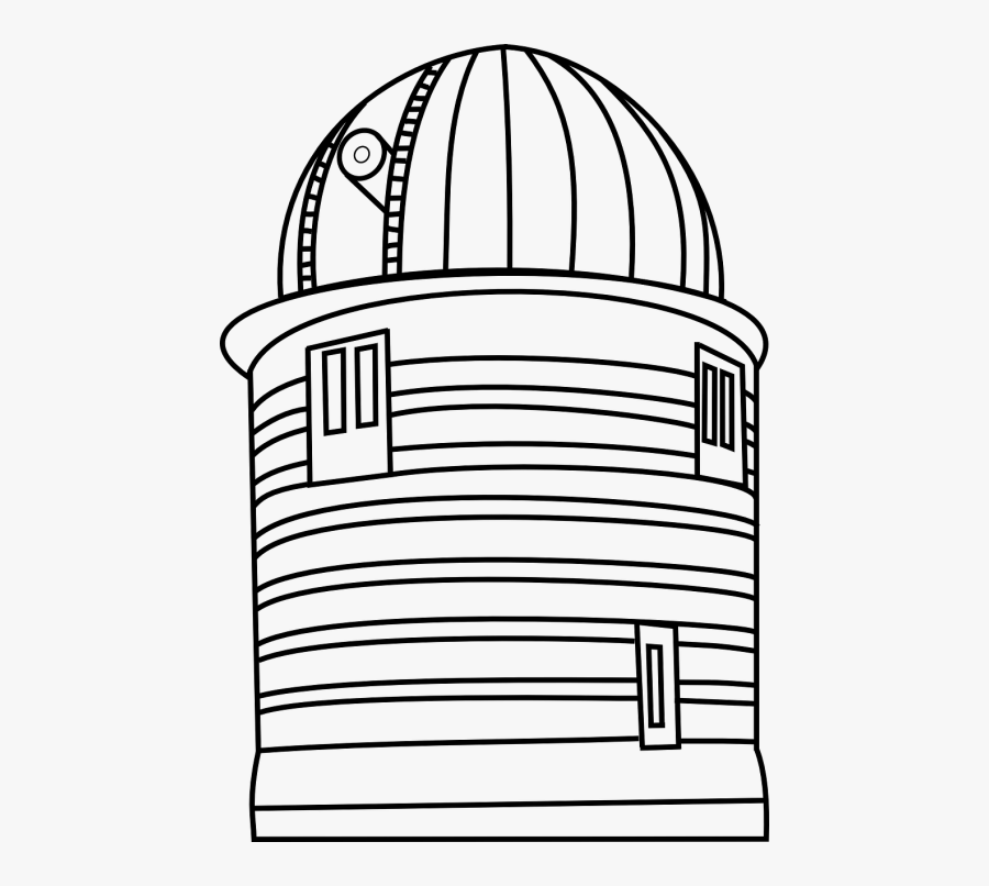Observatory Building Round - Observatorio Astronomico Para Colorear, Transparent Clipart