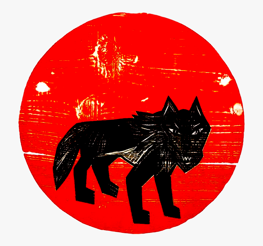 Lune Rousse Par Christophe Meyer - Wolfdog, Transparent Clipart