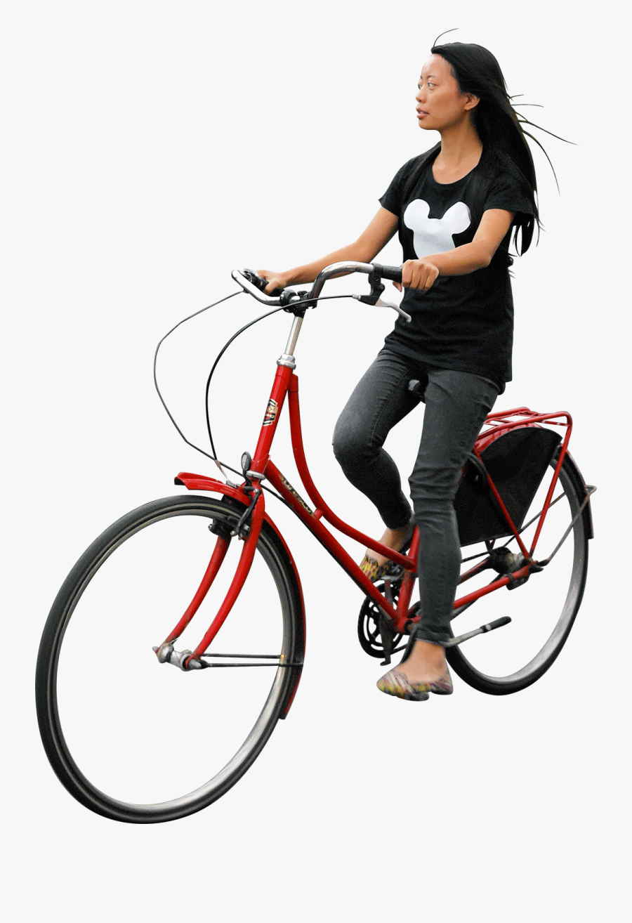 People Bike Png - People Riding Bike Png, Transparent Clipart