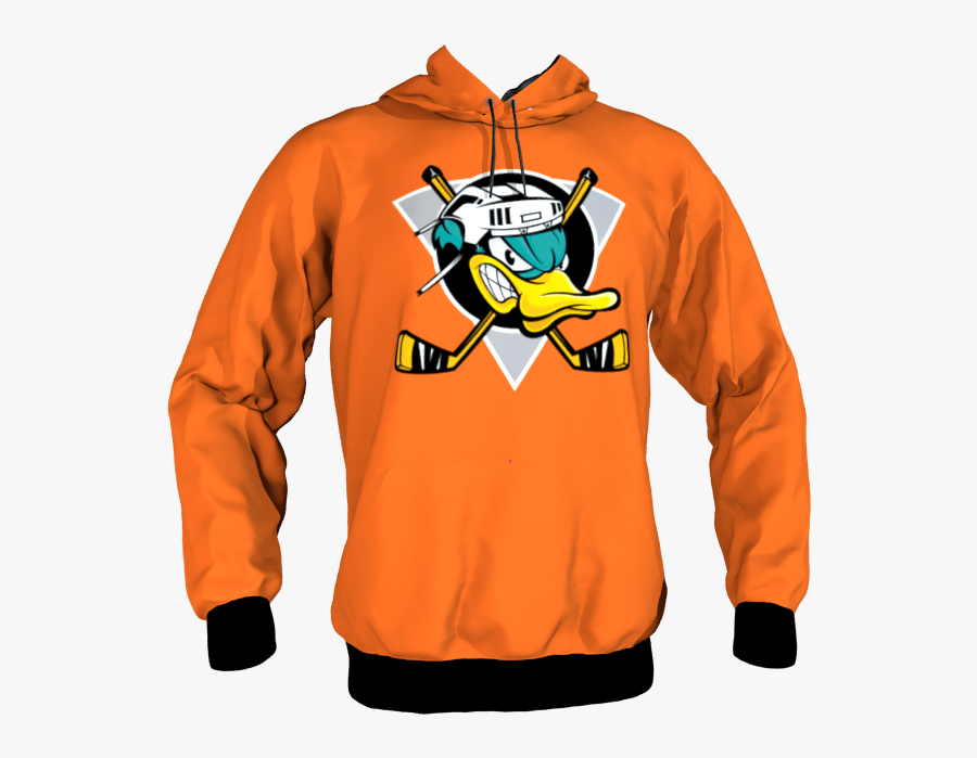 Ducks Orange Hoodie - Hoodie, Transparent Clipart