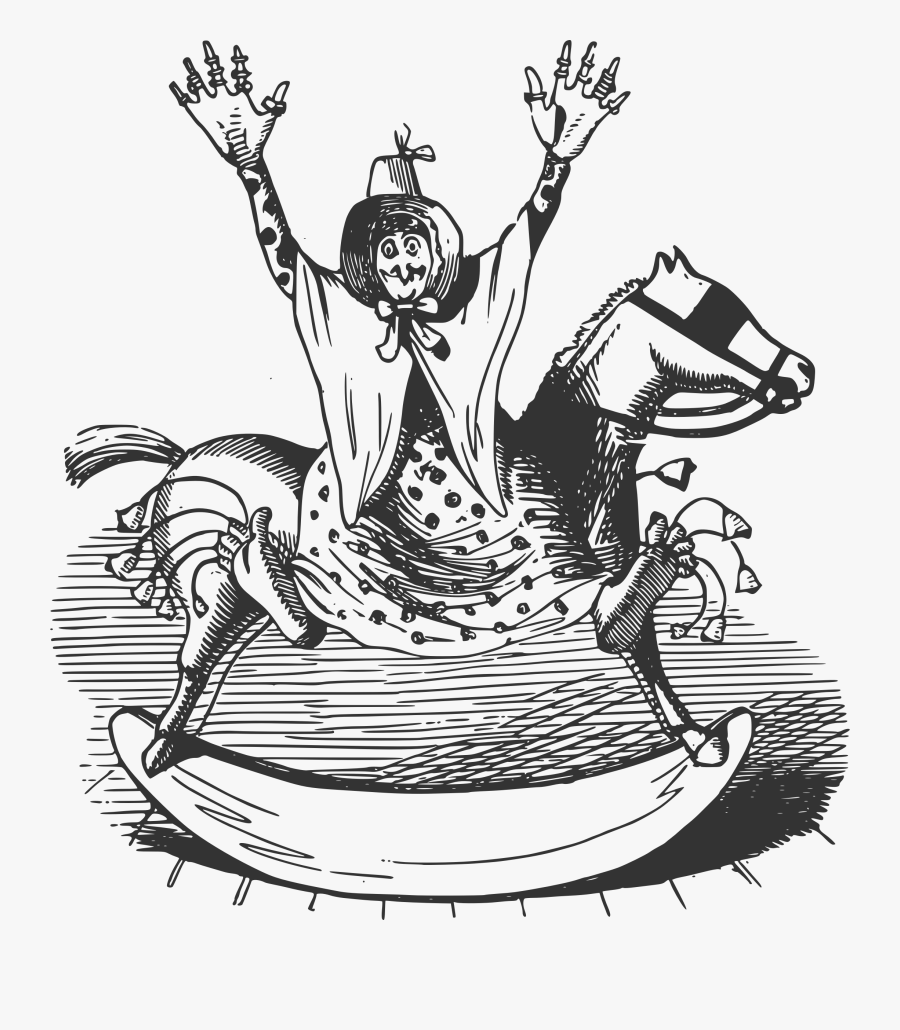 Rocking-horse Woman Clip Arts - Clip Art, Transparent Clipart