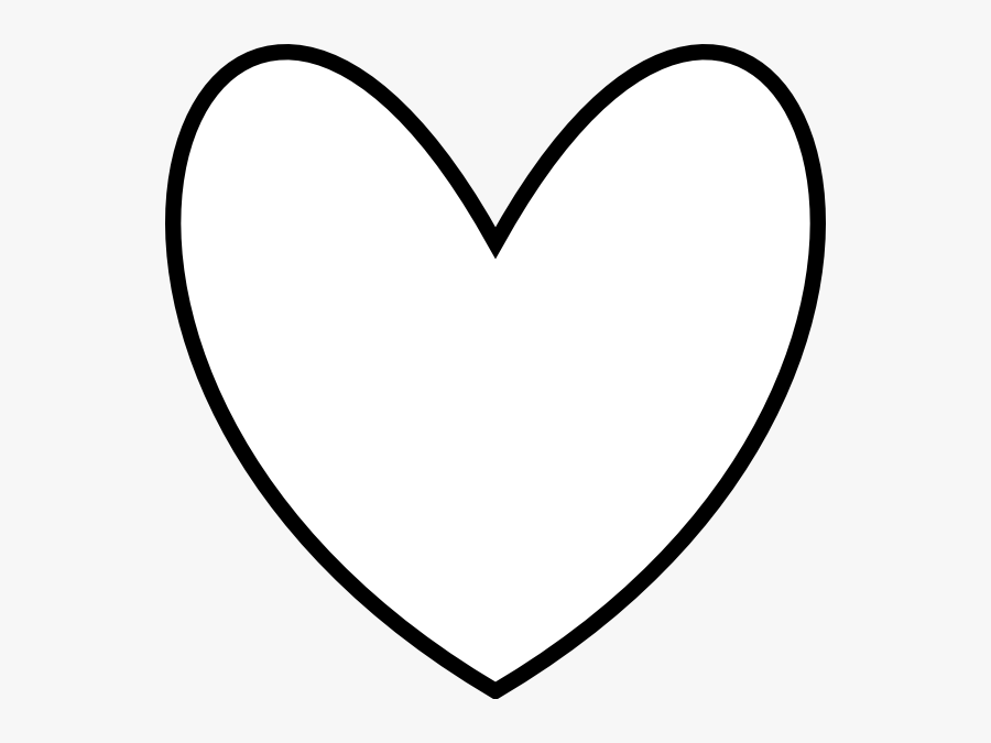 3 Bold - Heart White On Black, Transparent Clipart