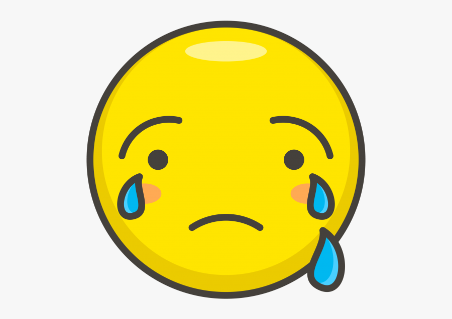 Transparent Crying Emoji Clipart - Sad Emoji Smiley Faces, Transparent Clipart