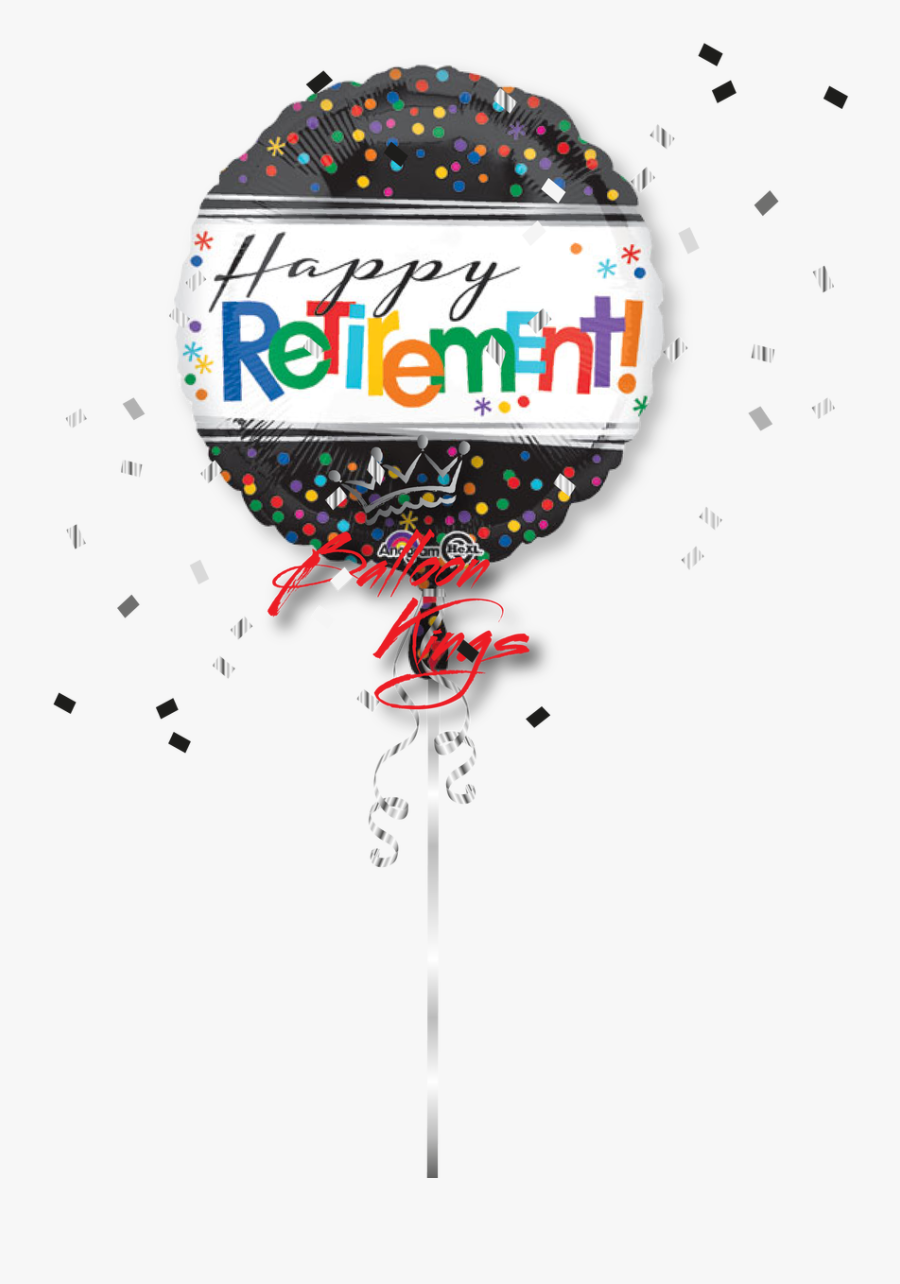 Amscan 3281601 Officially Retired Foil Balloon , Png - Happy Retirement Balloons Png, Transparent Clipart
