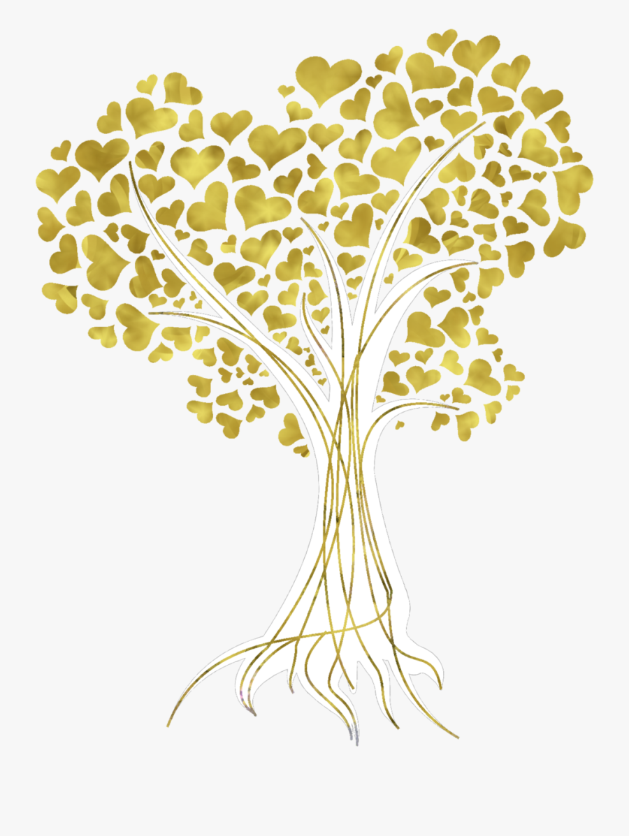 Tree Gold Autumn Leaf Color Clip Art - Gold Tree Vector Png, Transparent Clipart