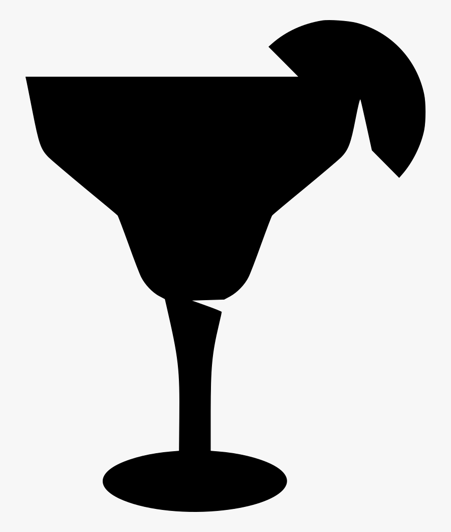 Wine Glass Margarita Cocktail Martini Gin - Margarita Silhouette, Transparent Clipart