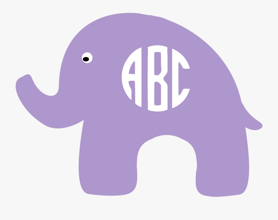 Cricut Pinterest Monograms And - Indian Elephant, Transparent Clipart
