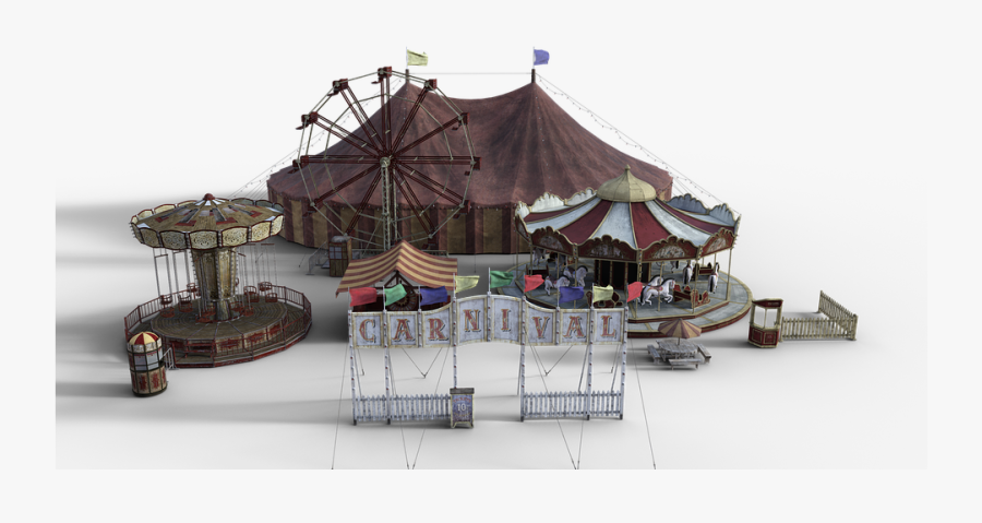 Circus, Year Market, Buden, Ferris Wheel - Dumbo Dreamland Theme Park, Transparent Clipart
