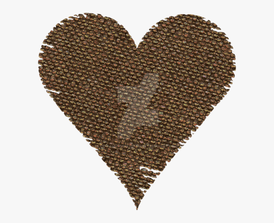 Burlap Heart Clipart, Transparent Clipart