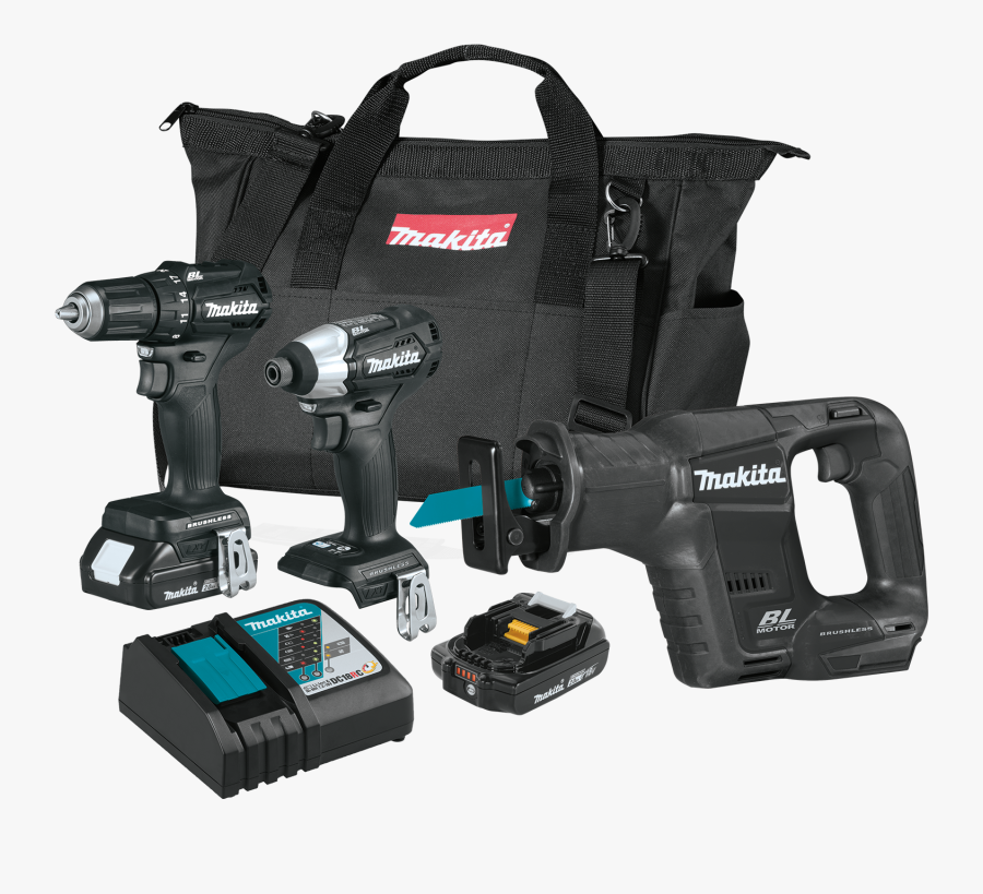 Antique Power Tools - Makita Subcompact Kit, Transparent Clipart