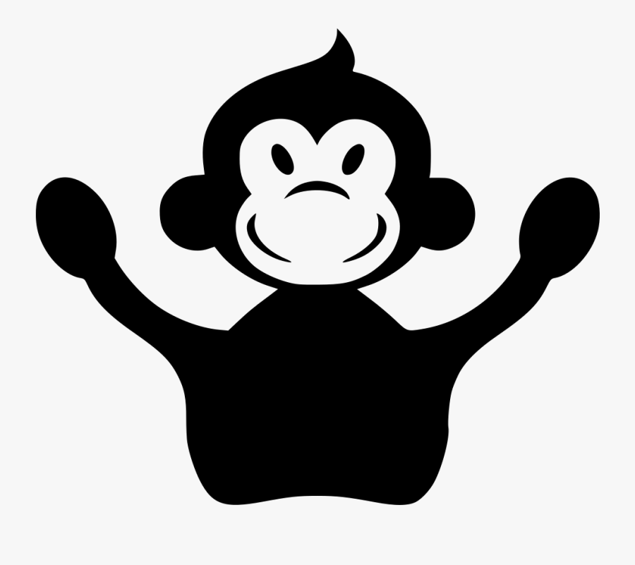 Monkey Skin Happy - Cute Monkey Face Tattoo, Transparent Clipart