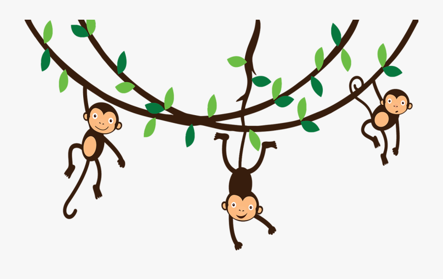 Monkey Swinging In A Tree Clipart, Transparent Clipart