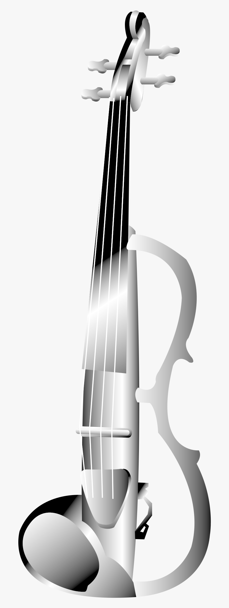 Electric Violin Clip Arts - Violin Png Free Black And White, Transparent Clipart