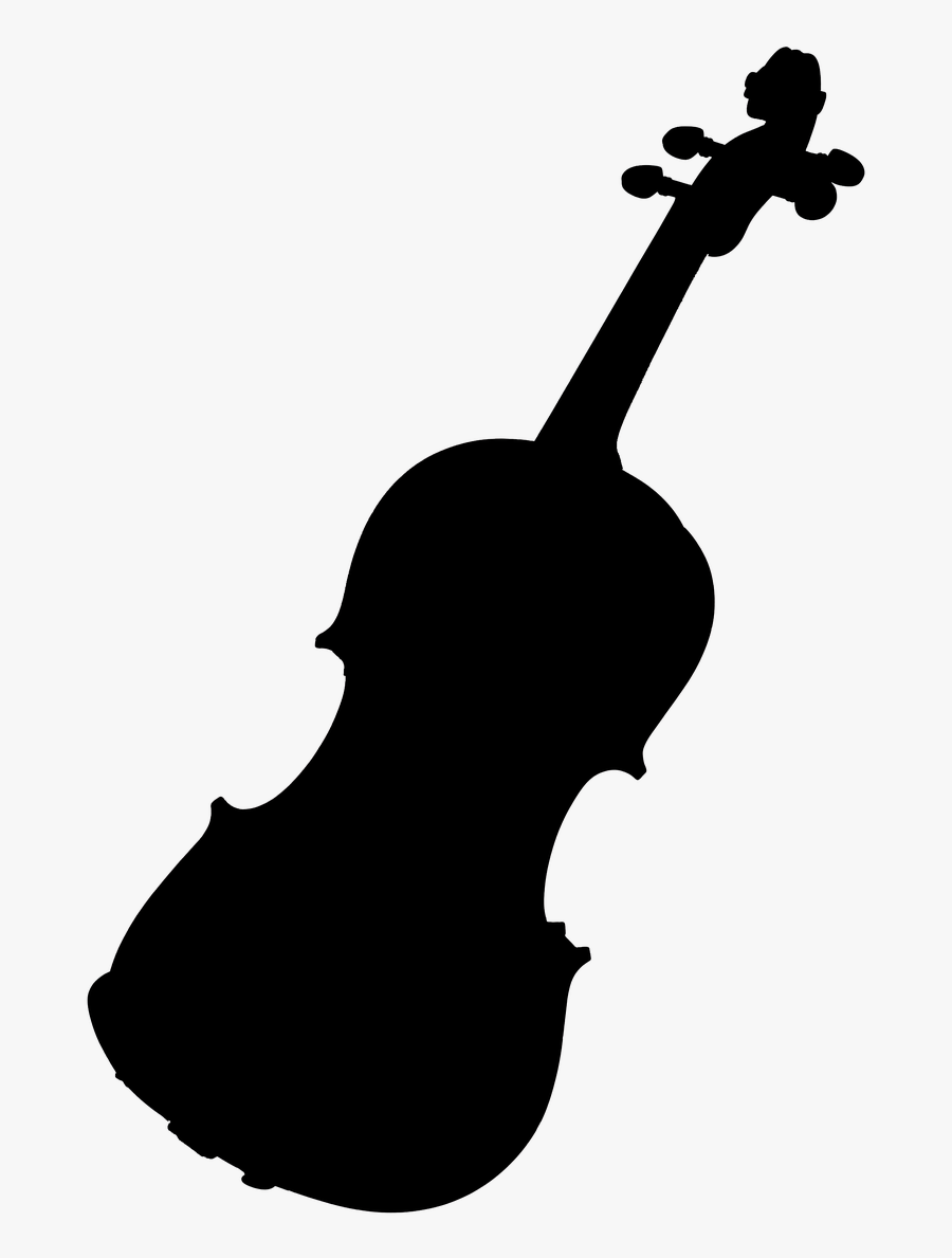 Silhouette Violin Clipart Png, Transparent Clipart