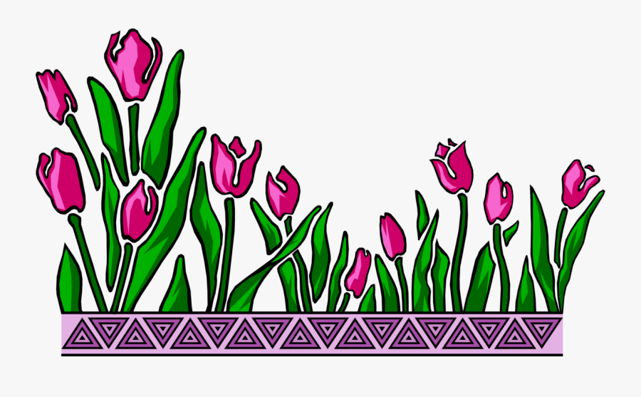 Transparent Spring Tulips Clipart - Clip Art, Transparent Clipart
