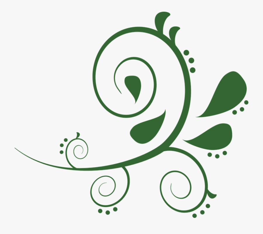 Transparent Green Swirl Png - Clipart Green Swirls, Transparent Clipart