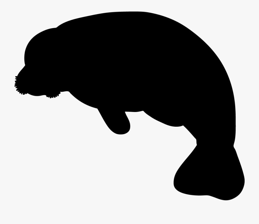 Manatee Silhouette Clip Art , Free Transparent Clipart - ClipartKey