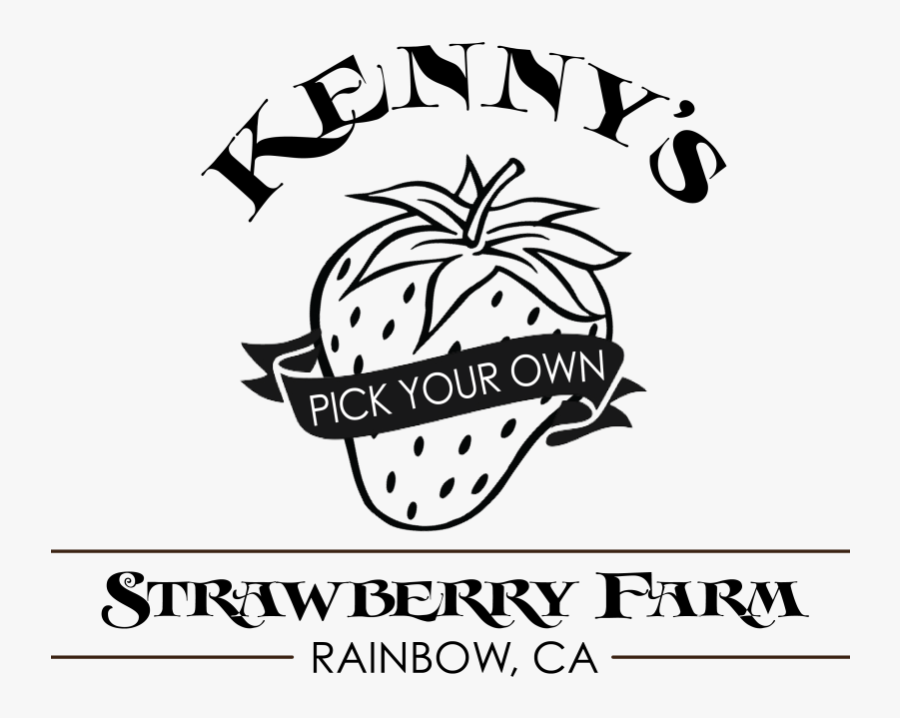 Strawberry Patch Clipart - Black And White Strawberry, Transparent Clipart