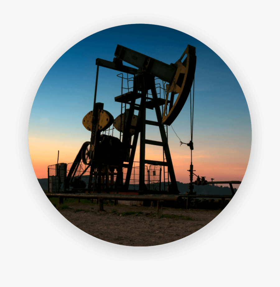 Pumpjack-circle - Telescope, Transparent Clipart