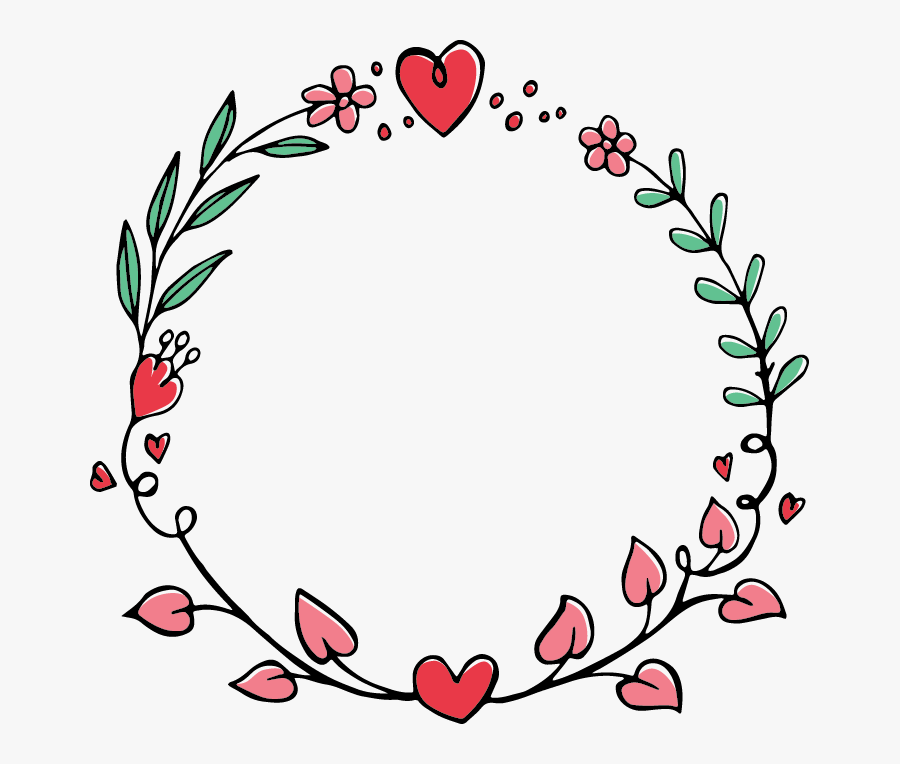 Heart Leaf Garland - Love Cushion, Transparent Clipart