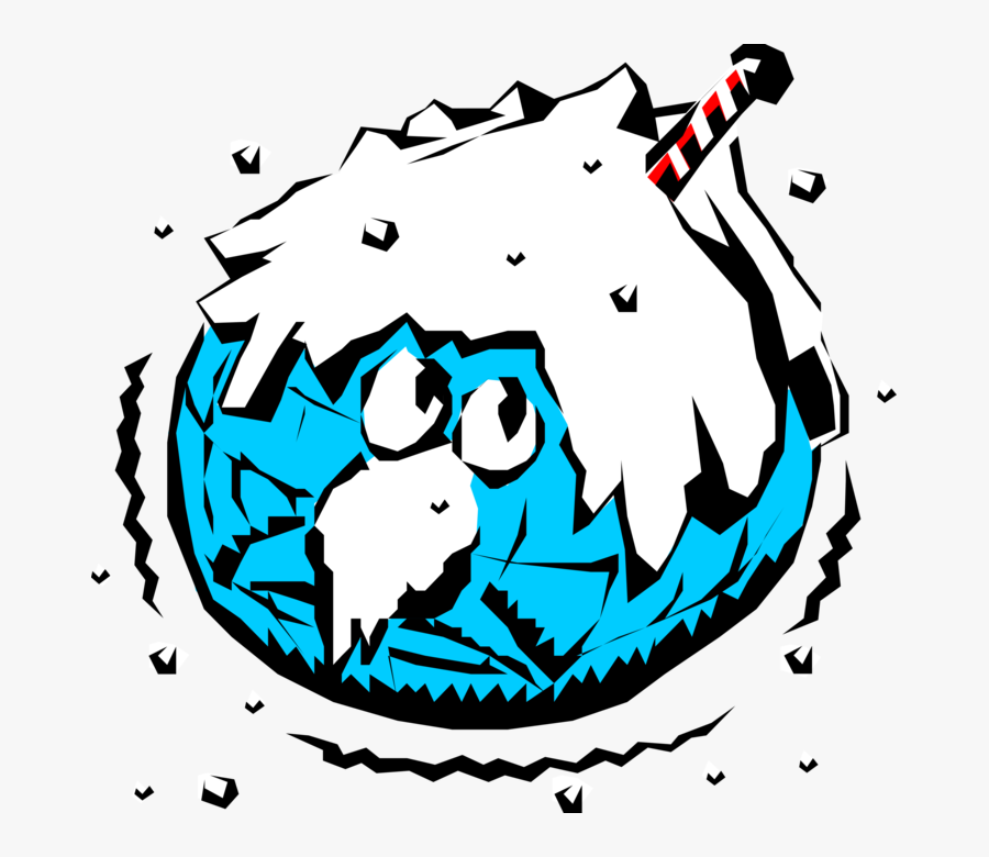 Vector Illustration Of Anthropomorphic Mother Earth - Articles On Global Warming In Magazines, Transparent Clipart