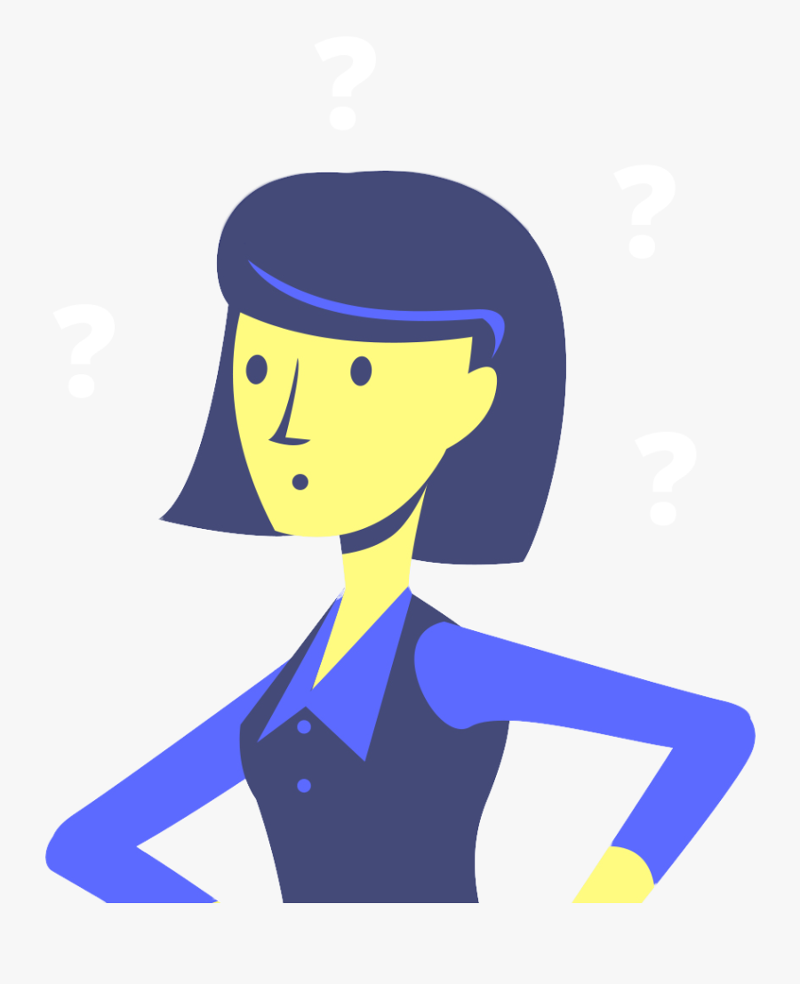 Madame-interrogation - Cartoon, Transparent Clipart