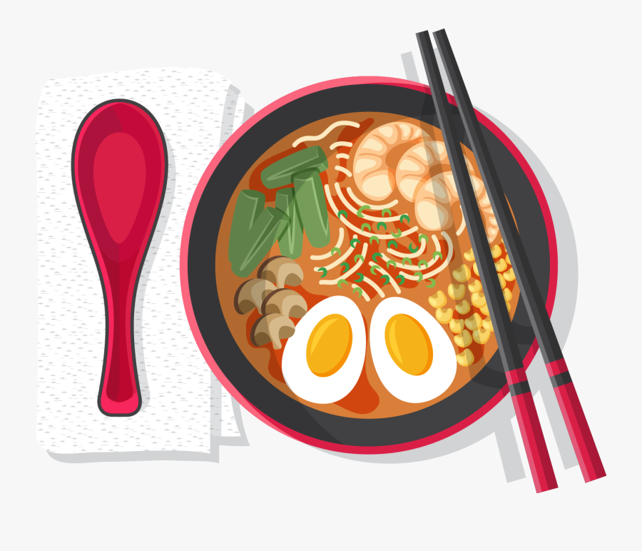 Transparent Ramen Clipart - Free Food Dish Vector, Transparent Clipart