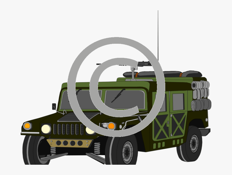 Machine Gun Car, Transparent Clipart