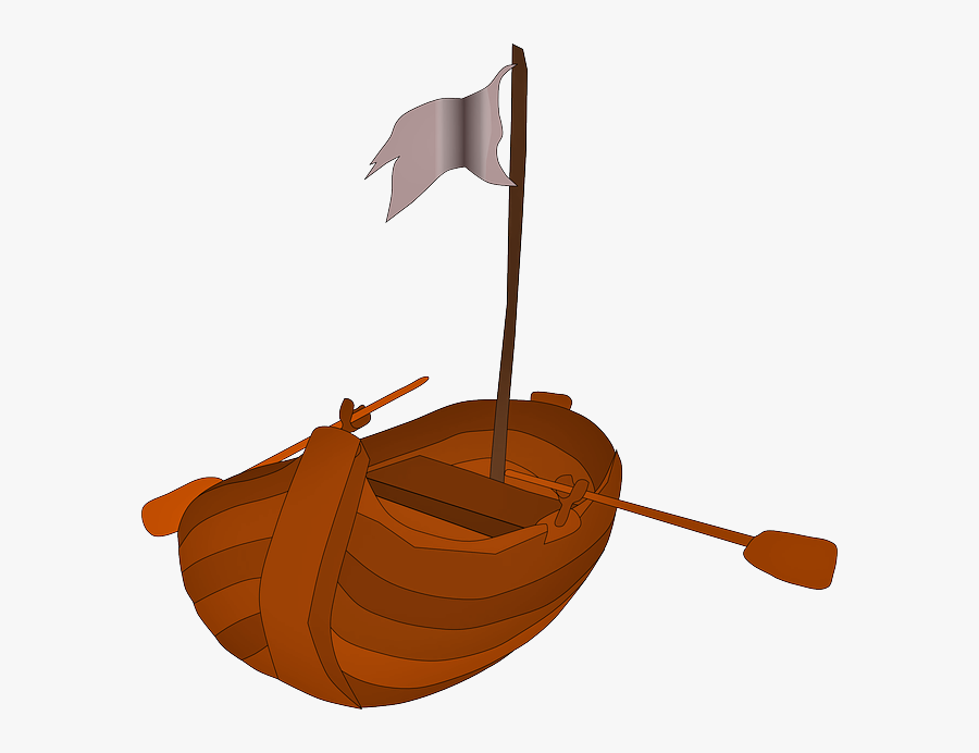 Barco Em Png - Row Boat Png Cartoon, Transparent Clipart