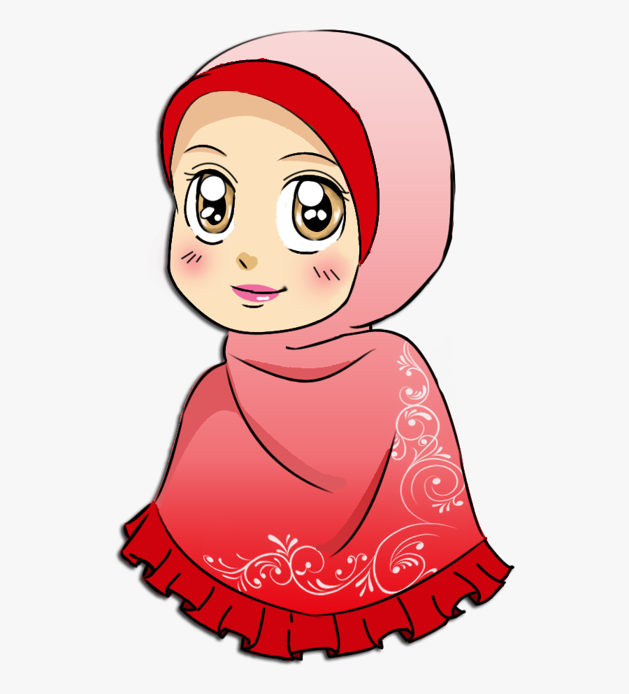 Family Clipart Doodle - Muslim Cartoon Kids, Transparent Clipart