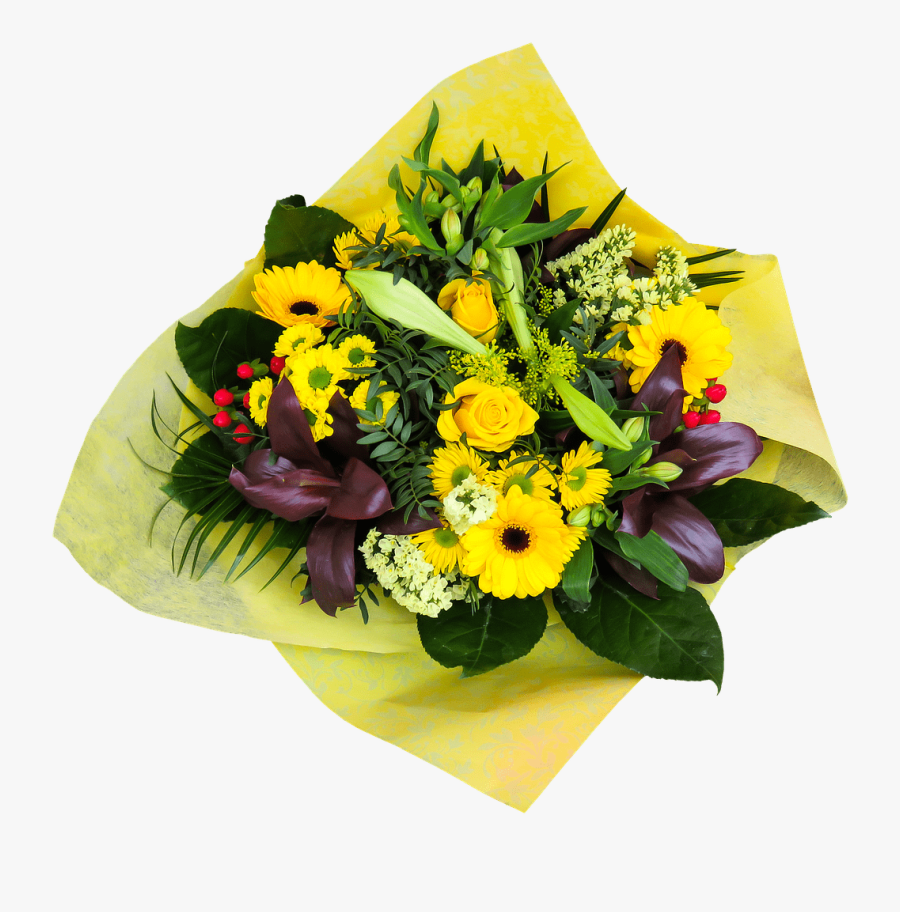 Yellow Bouquet - Flowers Bookey Png, Transparent Clipart
