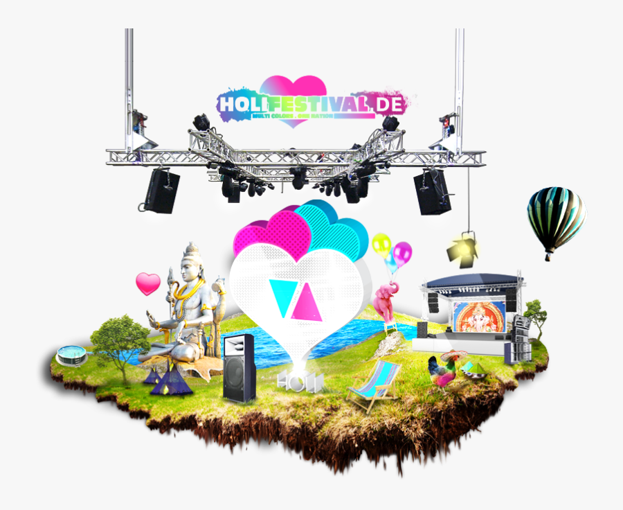 Festival Spring Recreation Holi Party Png Download - Murudeshwar, Transparent Clipart