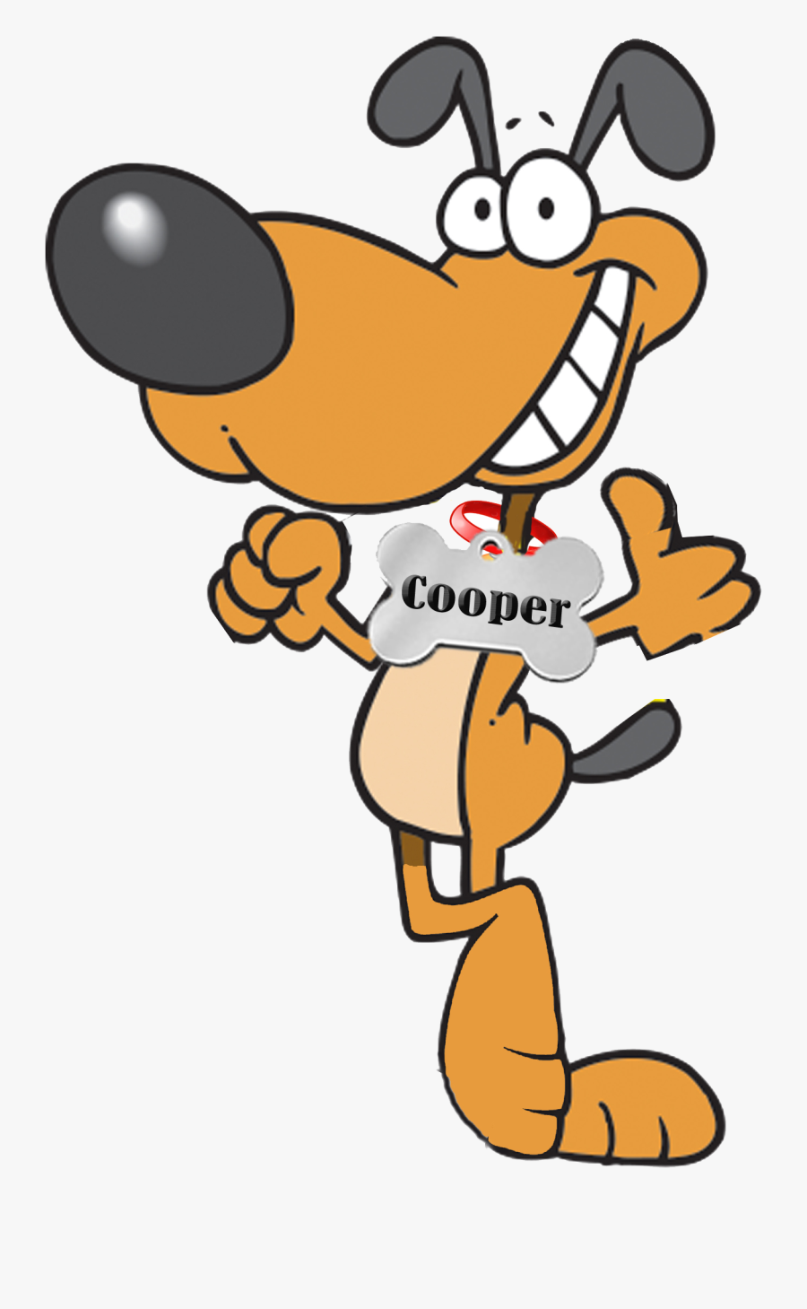 Friendly Clipart Friendly Dog - Cartoon, Transparent Clipart