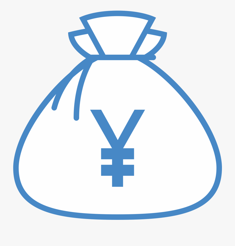 Bolsa De Dinero De Yenes Icon - Bank, Transparent Clipart
