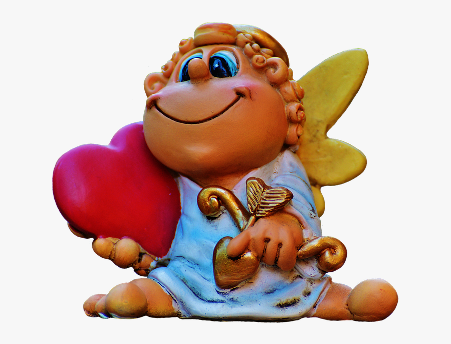 Angel, Heart, Guardian Angel, Figure, Cute, Love, Wing - Happy Valentines Day Wishes For Brother, Transparent Clipart