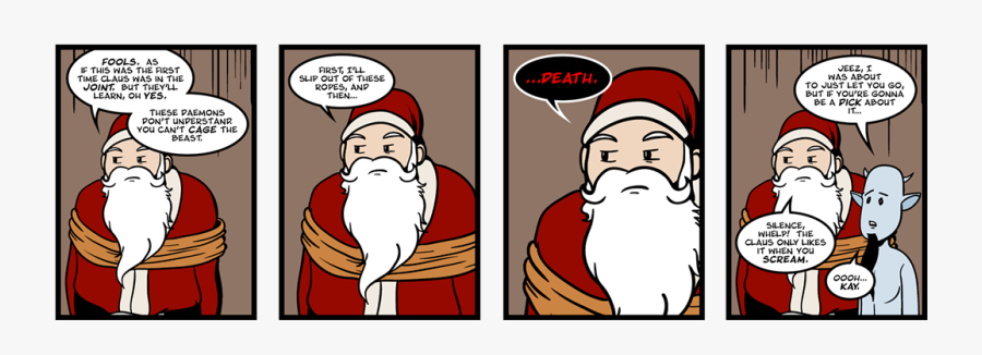 2010 12 - Kidnapped Santa Claus Daemons, Transparent Clipart