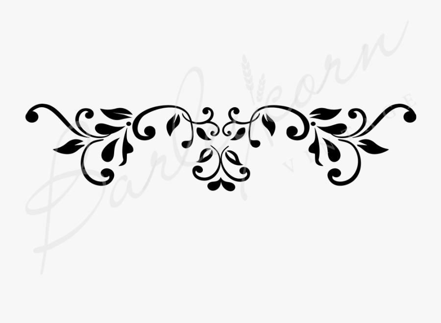 Fs Baroque Flourish Ooooh - Stencil Vintage Png, Transparent Clipart