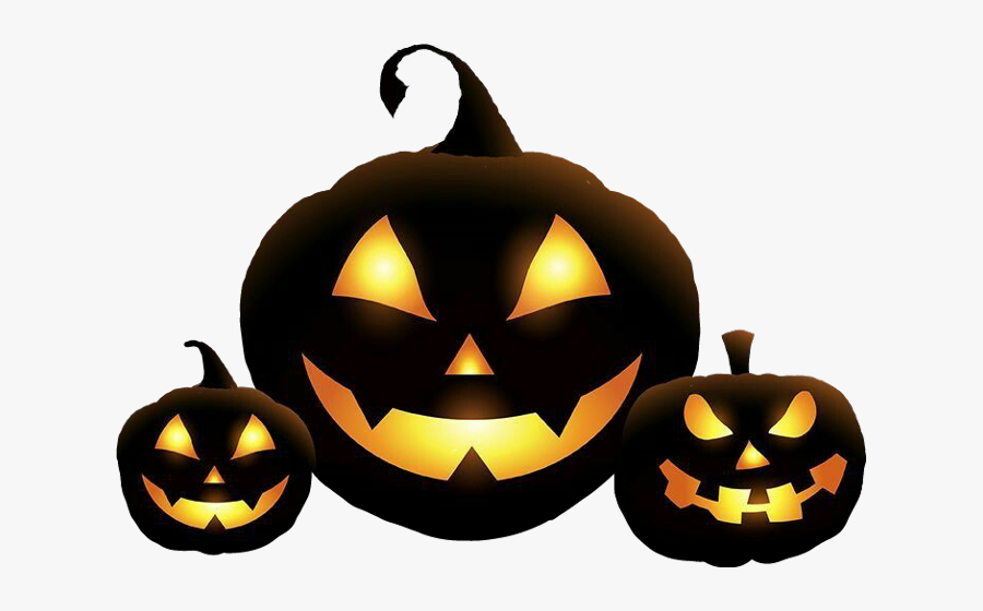 Transparent Pumpking Clipart - Halloween Background, Transparent Clipart