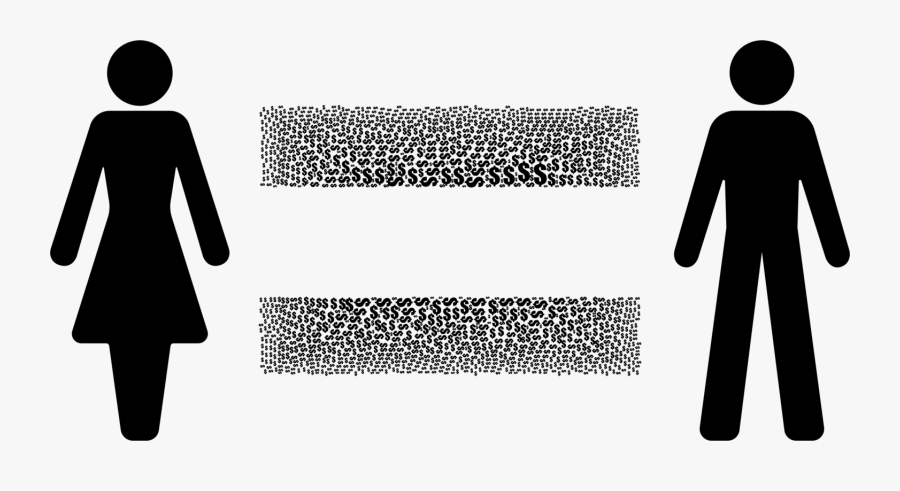 Standing,human Behavior,silhouette - Equal Pay Clip Art, Transparent Clipart