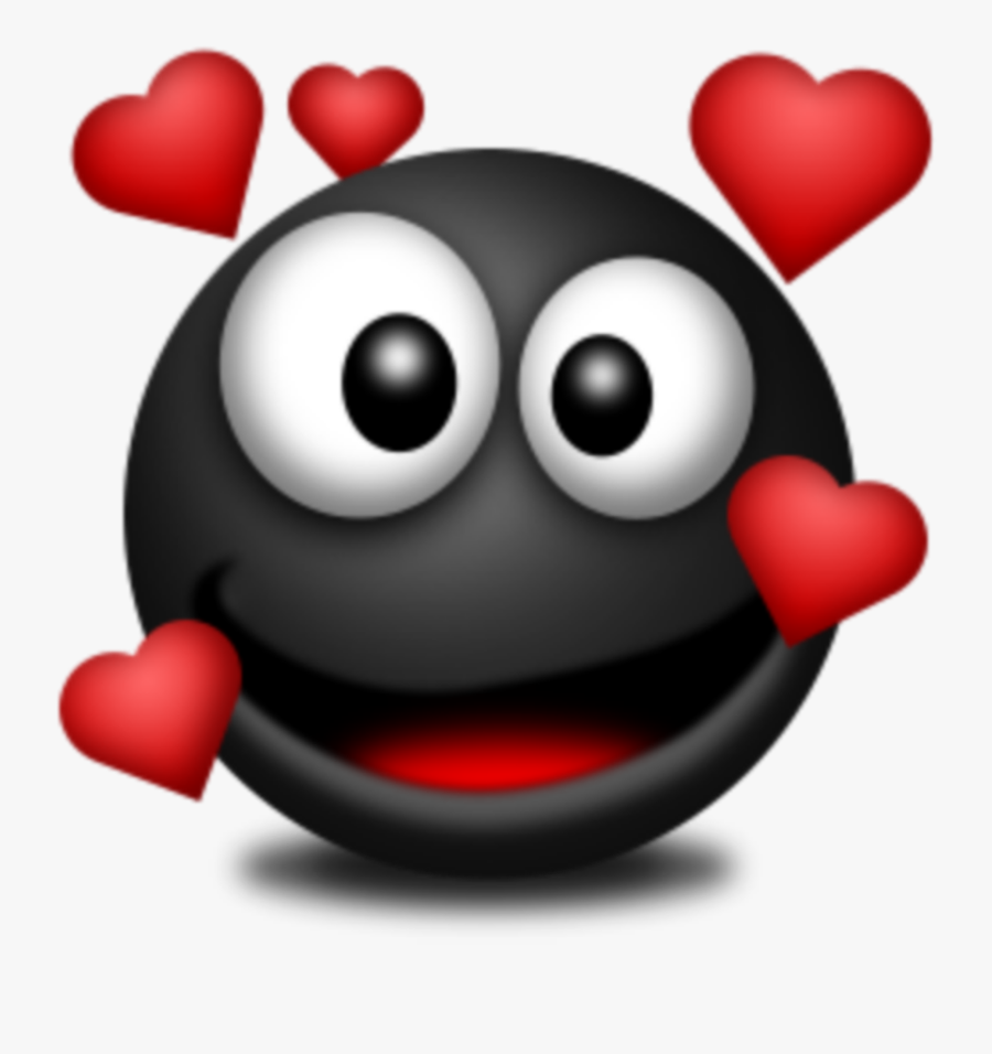 Transparent Red Heart Emoji Png - Black In Love Emoji, Transparent Clipart