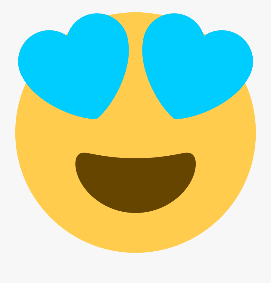 Bluehearts Discord Emoji - Kiss Emoji Blue Heart, Transparent Clipart