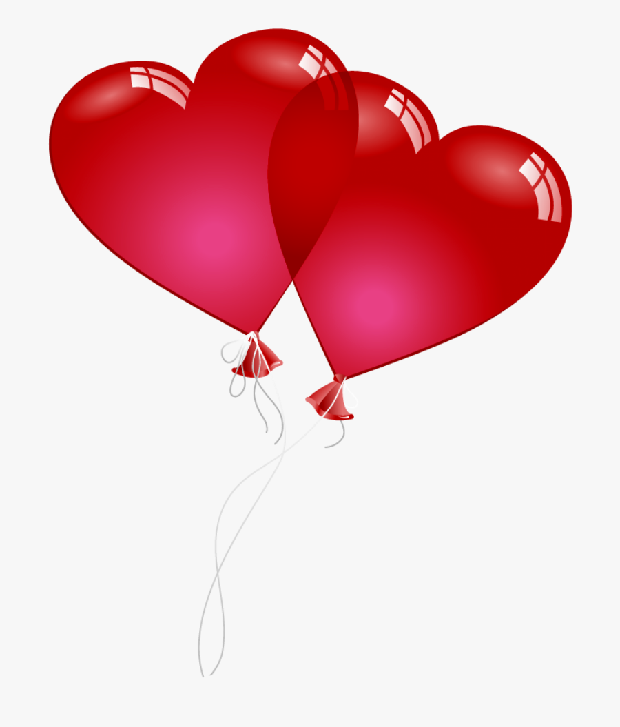 Valentine Heart Png - Clip Art Red Heart Balloons, Transparent Clipart