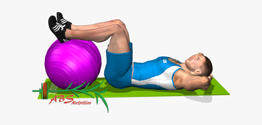 Clip Art Criss Cross Crunch - Crunch Gambe Su Fitball, Transparent Clipart